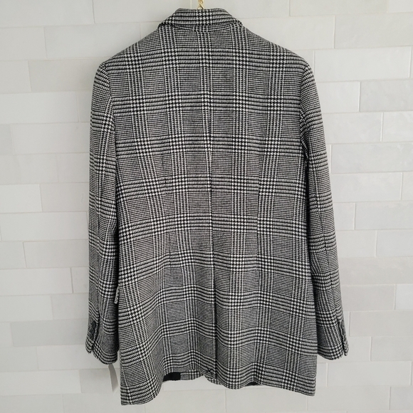 NWT Current/Elliott Calla Blazer Jacket Black White Houndstooth 2-Button Size 2 - Picture 8 of 10